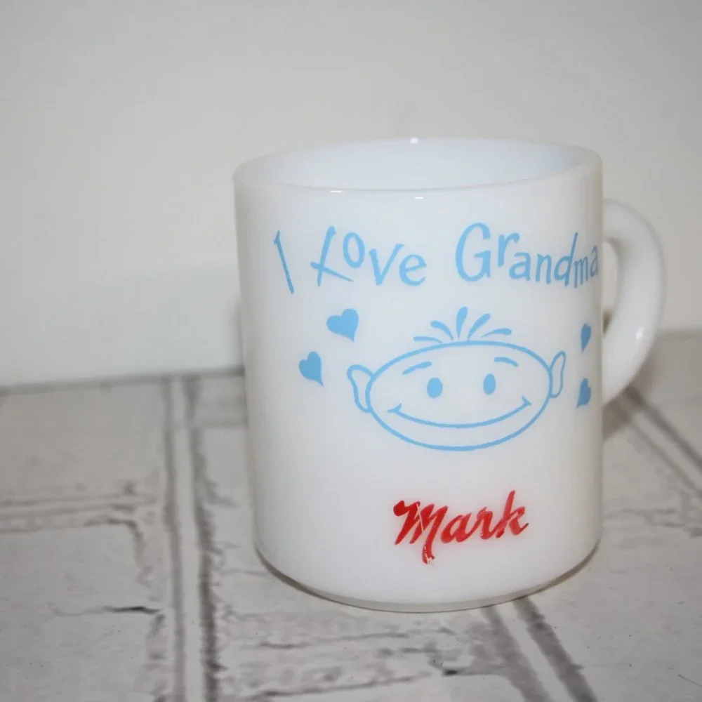 Vintage coffee mug I LOVE GRANDMA MARK 3.25
